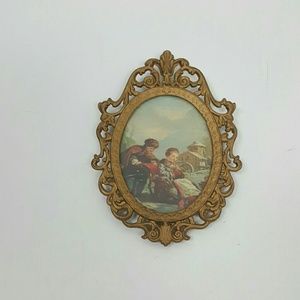 Vintage wall metal frame decoration